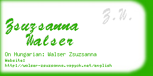 zsuzsanna walser business card